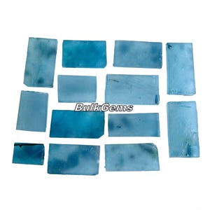 Aqua Jade Slab - Groothandel Aqua Jade Edelsteenplaten Lot - Aqua Jade Raw Slab - Losse bulk Aqua Jade-platen voor het maken van sieraden en dergelijke