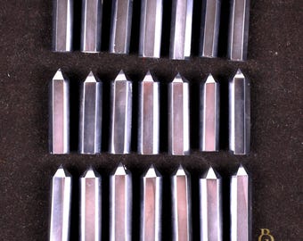Shungite Pencil Points – Faceted Crystal Tower Lot (35-45mm)