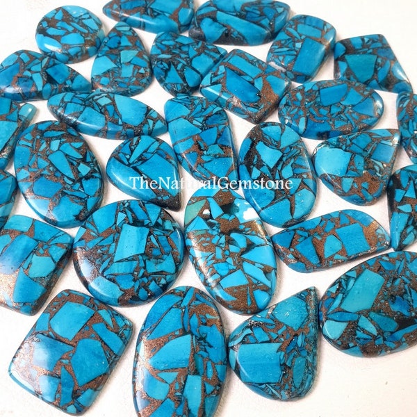 Copper Arizona turquoise Spiny Arizona turquoise Wholesale Lot - loose cabochon lot for Making Jewelry