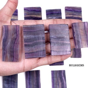 Raw Fluorite Slab Lot - Natural Gemstone Slices for Jewelry Making image 7