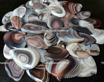 WHOLESALE CABOCHON Sale !! Natural Botswana Agate cabochon Botswana Agate gemstone one side flat Smooth Cabochon, jewelry Making Supply Tool