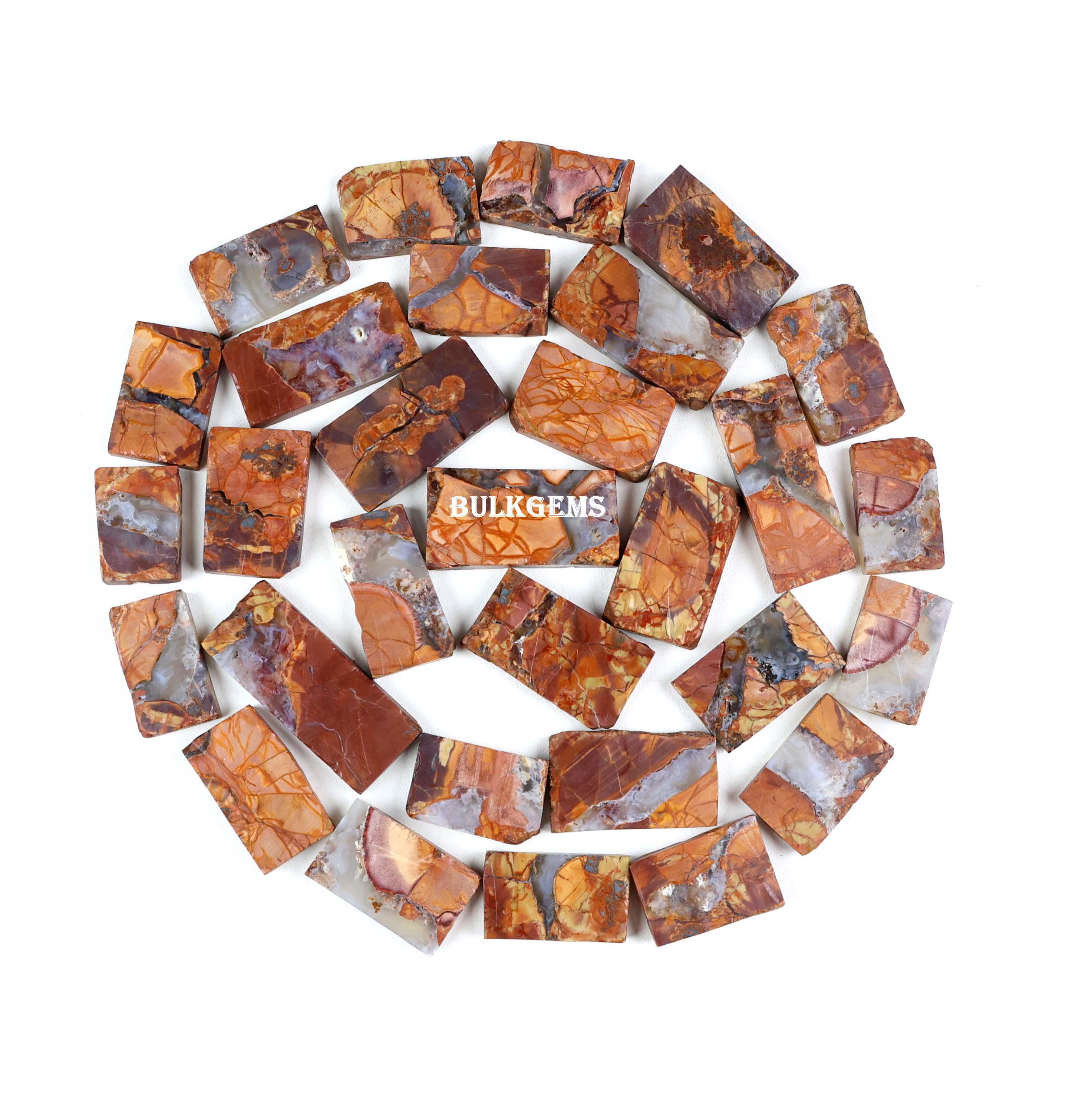 Thunder Agate Gemstone Slab Lot - Wholesale Price Agate Slab Lot -  Making Jewelry and Necklaces - FreeForm Mix Size Gemstone Slab Lot