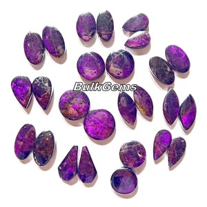 Purpurite Gemstone Pairs, AAA Quality, Wholesale Lot