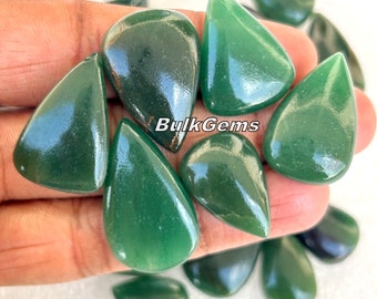 Green Jade Pear  - Wholesale lot of Green Jade Pear  Shapes for making jewellry and things.