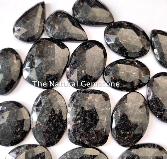 Nuummite Wholesale Faceted Nuummite Stone faceted Nuummite Cabochon Nuummite Cabs Faceted Nuummite Crystal for Make Jewelry Necklace Etsy