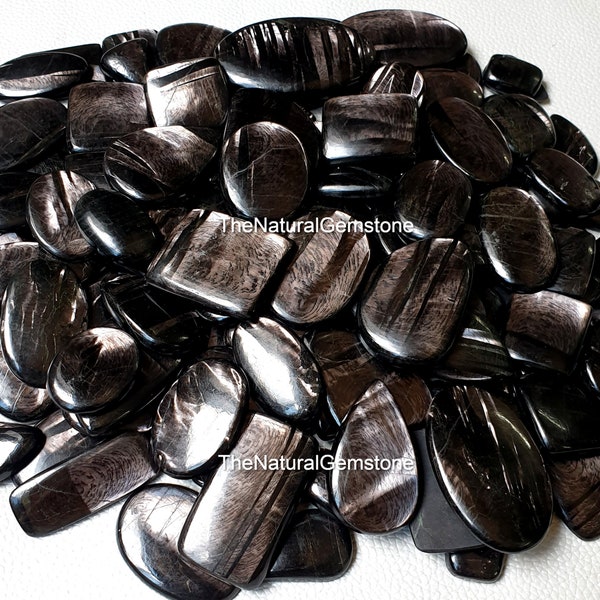 Natural Hypersthene Cabochon Wholesale Cabochon, Bulk Designer Crystal Cabochon, DIY-ART-CRAFTS Pendant Necklace Jewelry making supply