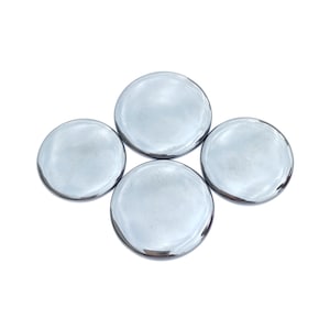 Hematite gemstone round lot - Wholesale Hematite Lot - Flat Back round for making Jewelry - Top Quality Hematite Cabochon Lot