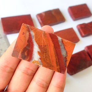 Poppy Jasper - Wholesale Poppy Jasper Gemstone Slabs lot - Poppy Jasper Raw Slab - Loose Bulk Poppy Jasper Crystal slabs For Jewelry