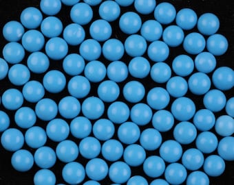 Turquoise Mohave Cabochon Lot – Arizona Polished Round Sleeping Beauty Gemstones