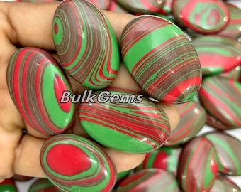 Red Green Banded Mohave Turquoise Mix Lot, Jewelry Making