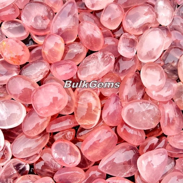 Mozambique Rose Quartz - Wholesale lot of Mozambique Rose Quartz mix shapes for making jewellry and things. #Lovestone