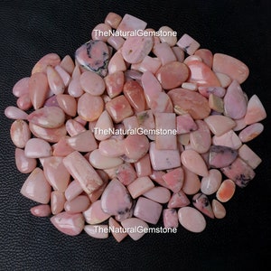 Natural Pink Opal Gemstone, Wholesale Opal Cabochon, Wholesale Natural Pink gemstone Lot, Loose Cabochon Jewelry Making Supply, Crystal,
