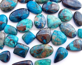 Azurite Shattuckite ! Wholesale Azurite Shattuckite Cabochon  Lot - Shattuckite Stone Cab Lot - loose Gemstone For Making Jewelry