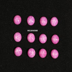 Lindy Sapphire Gemstone Lot - Pink Star Sapphire Lot - Wholesale Price Sapphire - 11x9MM - Sapphire Cabochon Both Side Polish Gemstone,
