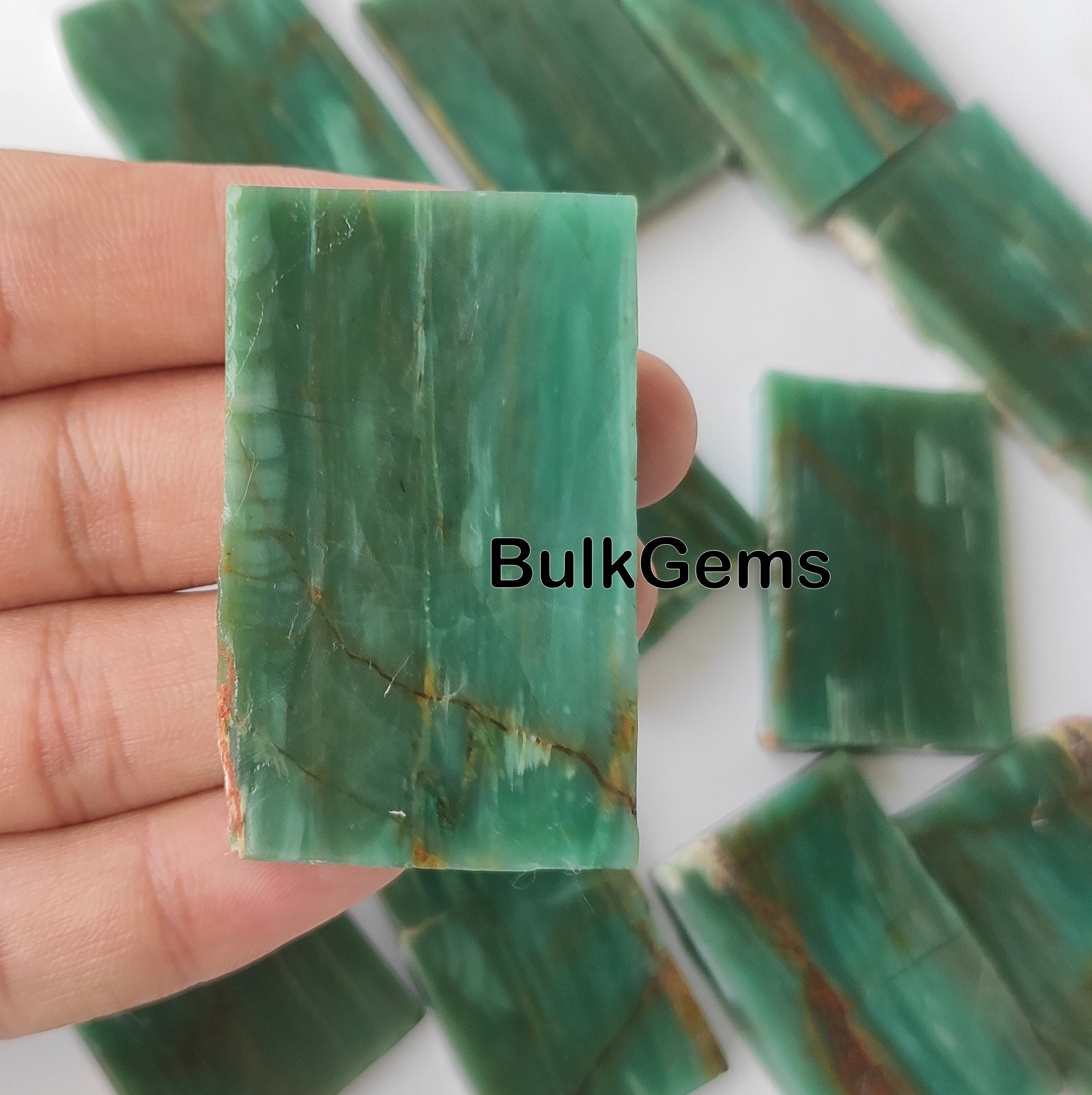 Green jasper stone - Etsy 日本