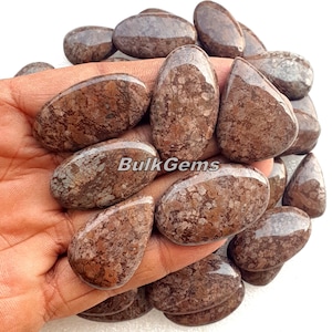 Coffee Jasper Cabochon Lot – Mix Shape Loose Gemstone Cabs