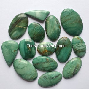 Prase jasper - Wholesale Cabs Lot of Green Prase jasper mix - Loose Green Prase jasper Cabochons - Green Jasper - For Making Jewelry