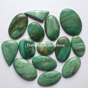 Green Prase jasper - Wholesale Cabs Lot of Green Prase jasper mix - Loose Green Prase jasper Cabochons - Green Jasper - For Making Jewelry