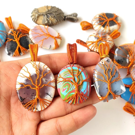 Wire Wrapping Stones With String Buy Online Crystal Tumble Wire