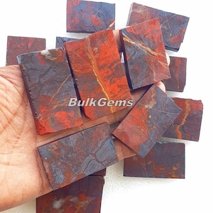 Red Iron Jasper Slab, Wholesale lot of Red Iron Jasper Slab for making jewelry and things