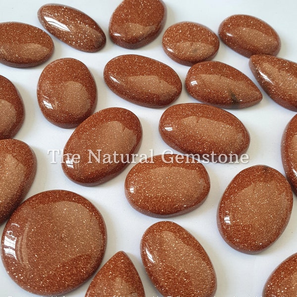 Gold Sandstone ! Wholesale Gold Sandstone Cabochon - Polished Sparkle Crystal Cabochon - Gold Gold Sandstone For Making Jewelry/Necklace