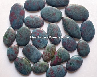 Ruby Kyanite Cabochon, Hand Crafted Gemstone