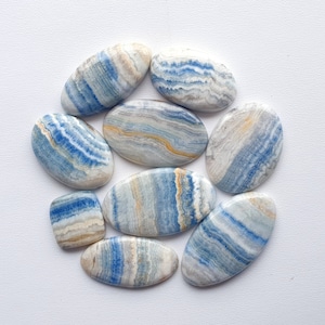 Blue Scheelite Gemstone Wholesale Lot, Natural Blue Scheelite Lot, Loose Blue Crystal For Jewelry Making Supply,