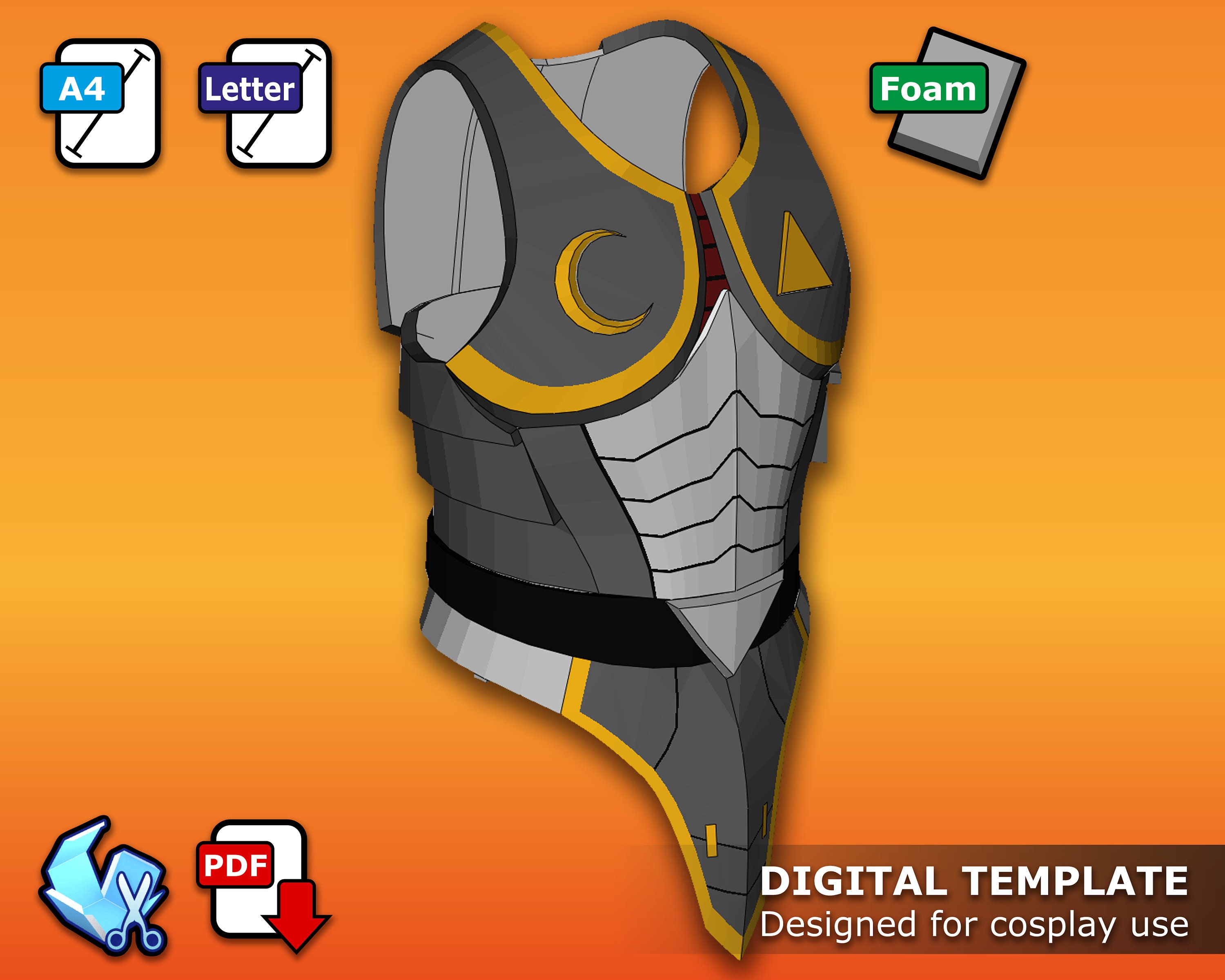 Link fierce deity Pepakura 3D Template Etsy