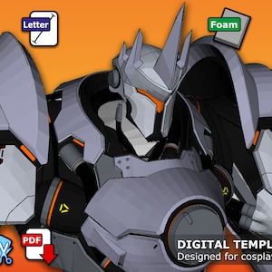 Mech Armored Knight - Pepakura 3D Template Set