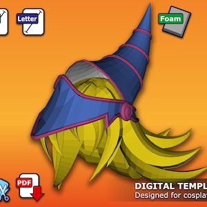 Dark Magician Girl - Pepakura 3D Template