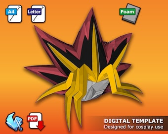 Dueling Hero Hair - Pepakura 3D Template