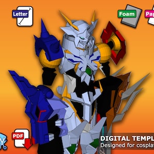 Omegamon X - Pepakura 3D Template