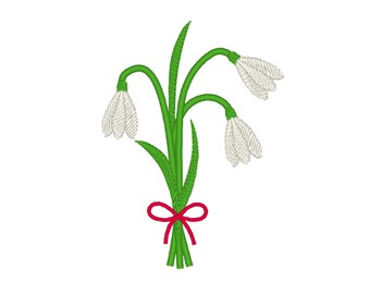 Snowdrops Bouquet Etsy