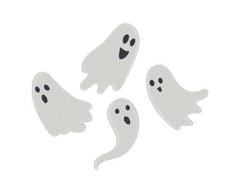 Ghosts Embroidery Design Set: Halloween Embroidery Files (Digital Download)