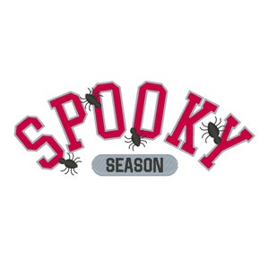 Spooky Season Embroidery Design: Halloween Embroidery File (Digital Download)