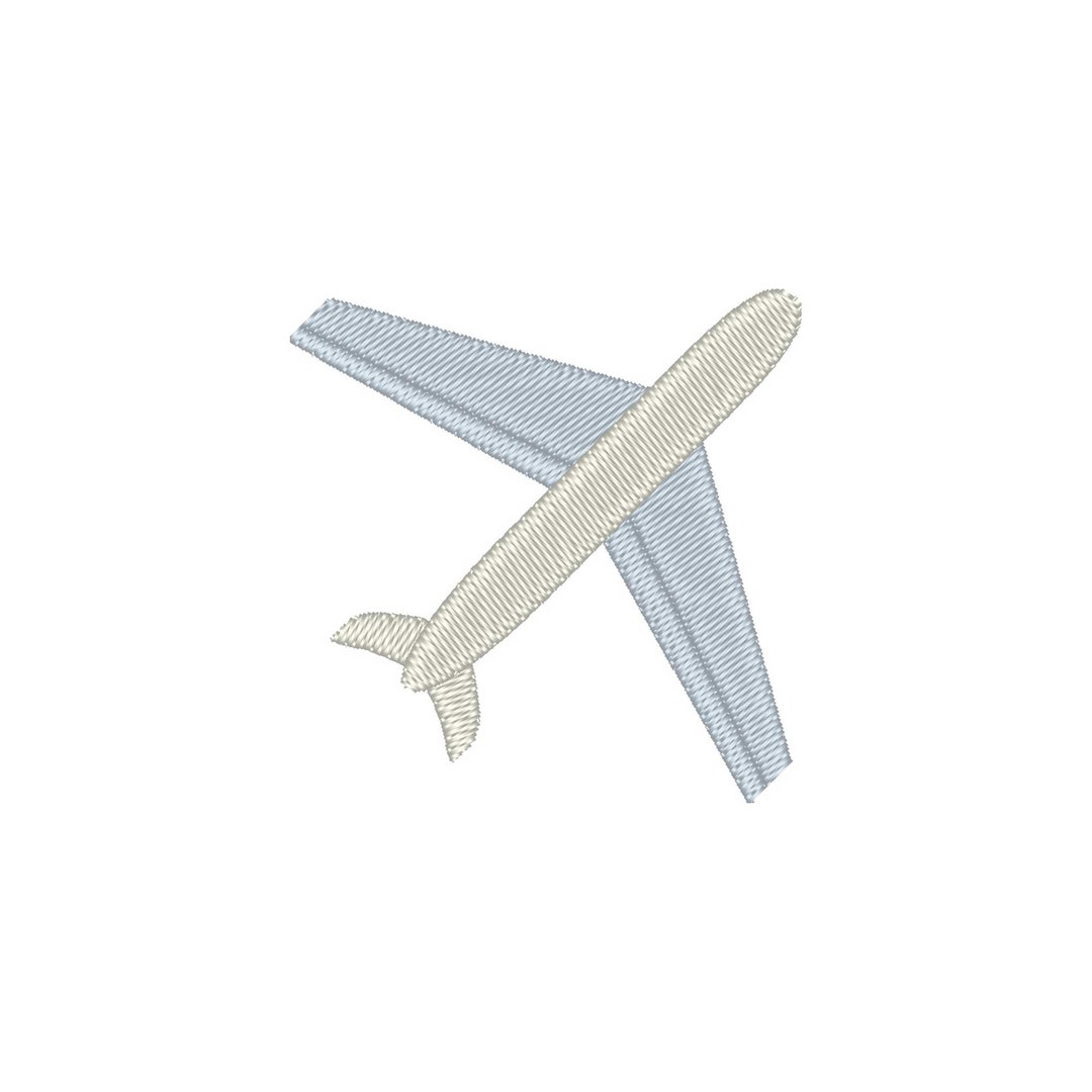 Mini Airplane Embroidery Design, Mini Plane Embroidery Design, Travel