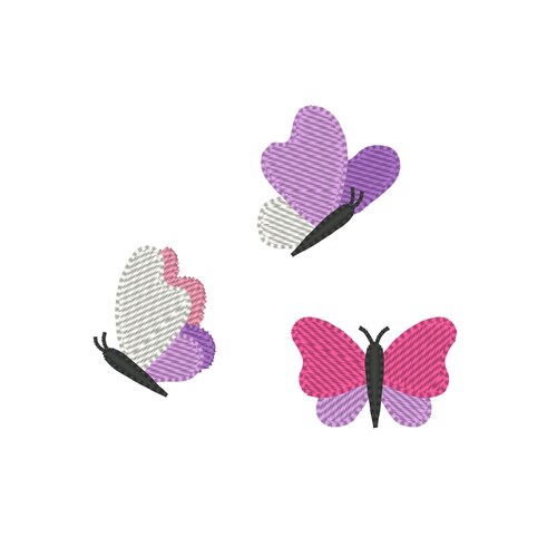 Mini Butterfly Embroidery Design Butterfly Machine Embroidery Etsy