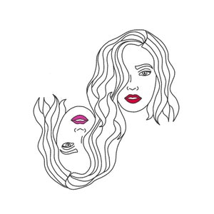 Woman Embroidery Design, Woman One Line Embroidery Design, Face Line Art Embroidery, Line Art Machine Embroidery Design, Embroidery Files