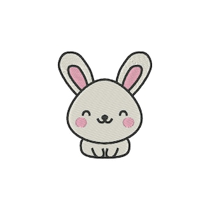 Bunny Embroidery Design, Cute Bunny Embroidery File, Bunny Rabbit Embroidery Design, Easter Bunny Embroidery Design, Baby Animal Embroidery