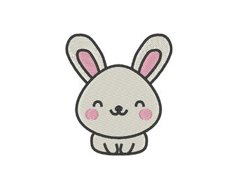 Bunny Embroidery Design: Baby Animal Embroidery File (Digital Download)
