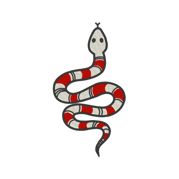 Snake Embroidery Design, Snake Embroidery File, Machine Embroidery Designs,