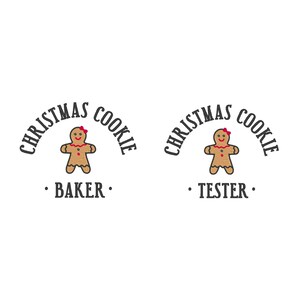Motif de broderie de biscuits de Noël pour boulanger/testeur : fichier de broderie de cuisson (téléchargement numérique)