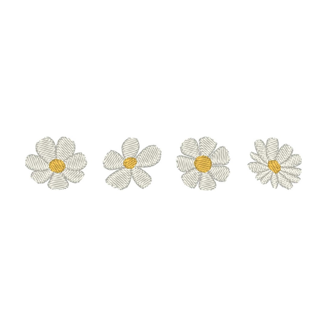 Daisies Embroidery Design: Spring Flowers Embroidery File (digital ...