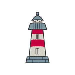 Lighthouse Embroidery Design: Nautical Embroidery File (Digital Download)