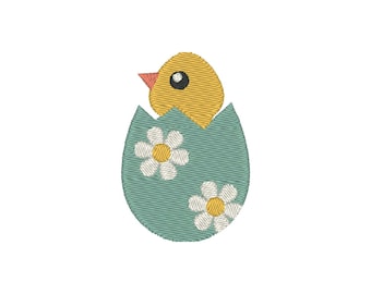 Easter Chick Embroidery Design: Mini Embroidery File (Digital Download)