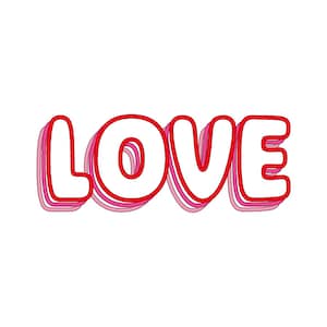 Love Embroidery Design: Valentine&#39;s Day Machine Embroidery File (Digital Download)