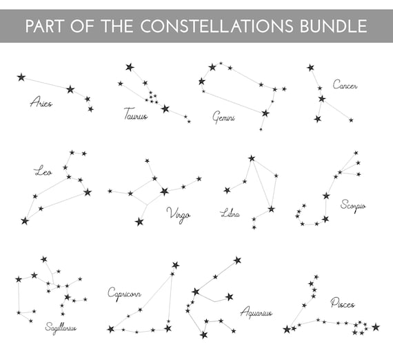 Libra Constellation Embroidery Design (Digital Download)