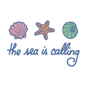 Summer Embroidery Design, Beachy Embroidery Design, Beach Trio Embroidery Design, Cute Summer Embroidery File, Vacation Embroidery Design
