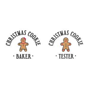 Christmas Cookie Baker/Tester Embroidery Design (Digital Download)
