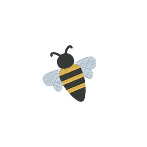 Bee Embroidery Design, Mini Bee Embroidery Design, Bee Embroidery File